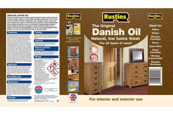 Rustin's Danish Oil 5,0 Ltr.